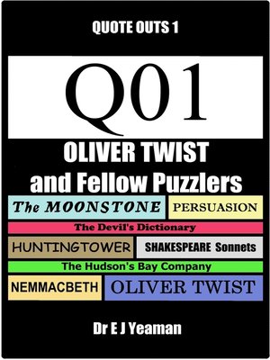 cover image of Oliver Twist and Fellow Puzzlers (Quote-Outs 1)